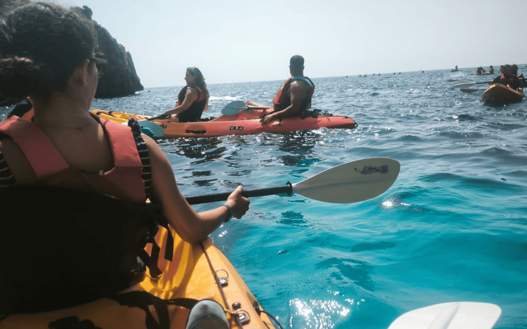 ruta en kayak por cala granadella
