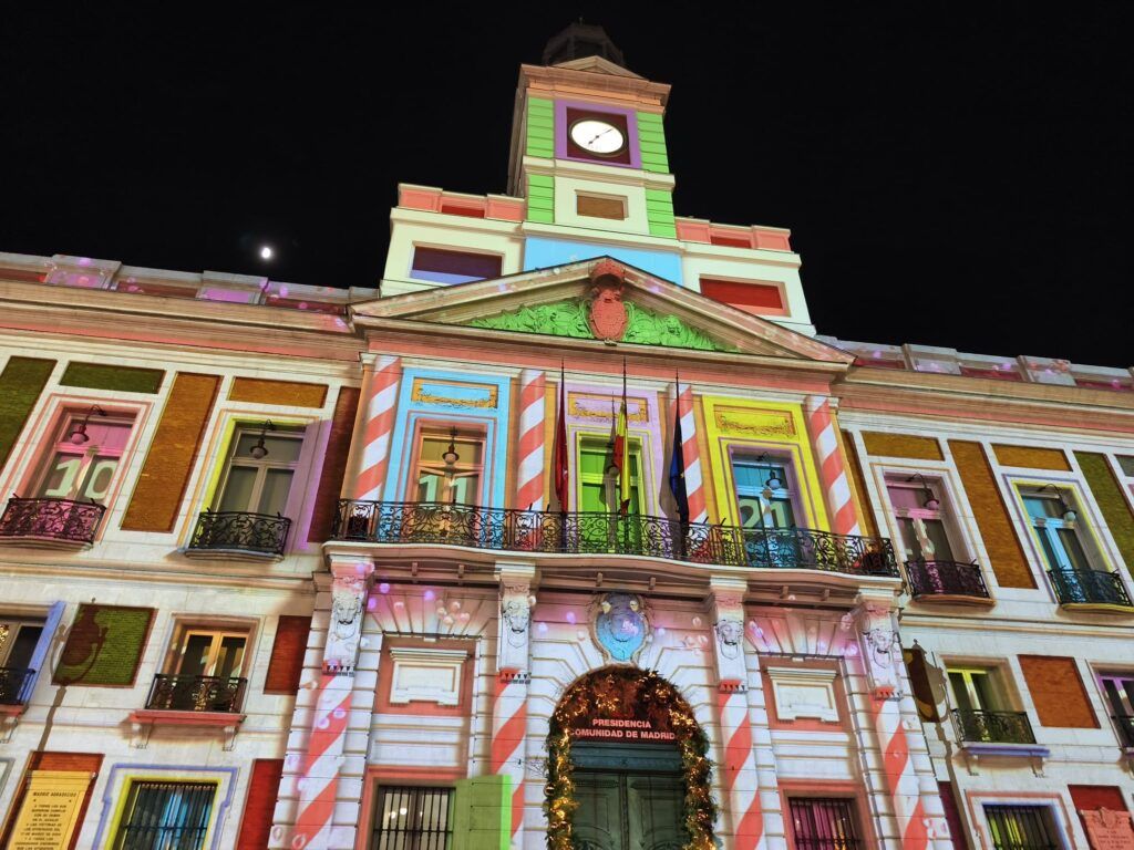 video mapping en la puerta del sol